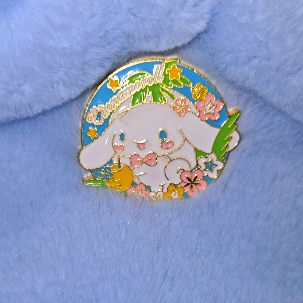 Blue Plush Cinnamoroll Bag with Cinnamoroll Plush Keychain - Picture 15 of 16